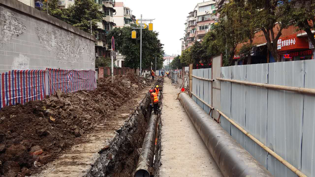 宜宾县柏溪花园市政管道改造工程圆满完成