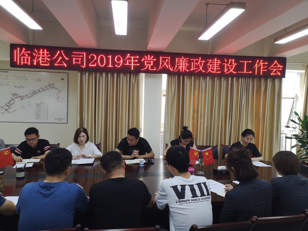 临港公司召开2019年党风廉政建设工作会