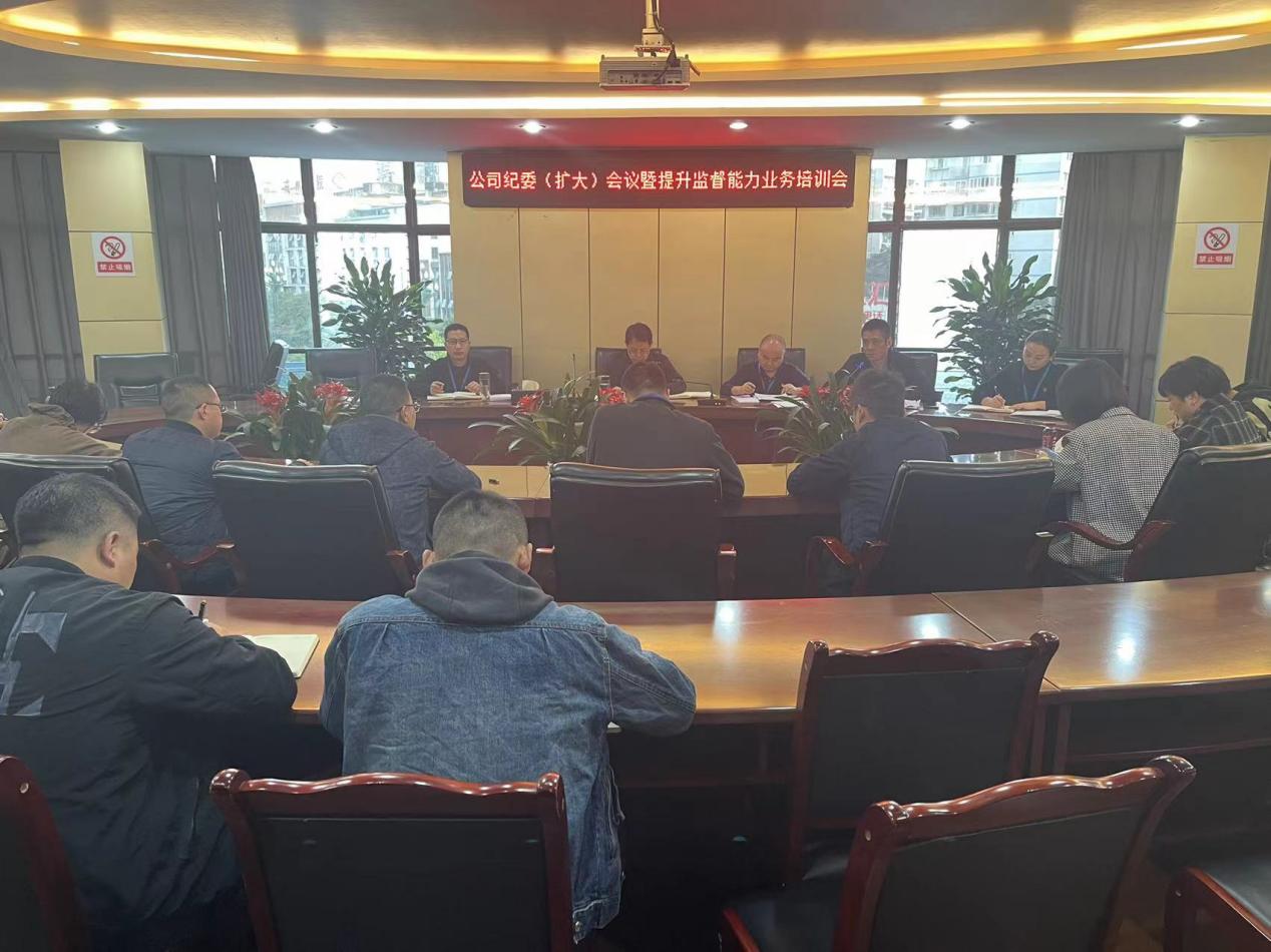 公司纪委召开纪委（扩大）会暨提升监督能力业务培训会